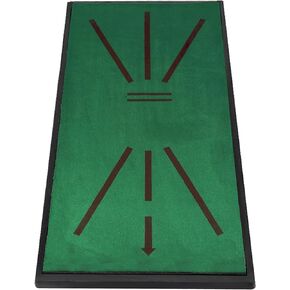 PGM Golf Training Mat for Swing Detection - 2.0 Crystal Velvet Path Visual Feedback Golf Hitting Mat - Premium Golf Practice Mats Outdoor Indoor - Advanced Guides and Rubber Backing Golf Hitting Mat