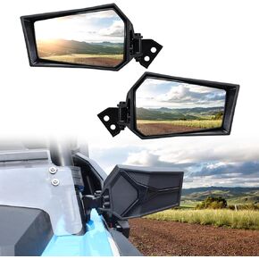 Rear View Side Mirrors Compatible with 2014-2023 Polaris RZR XP XP4 1000/ Turbo/S 900/ S 1000 Accessories Adjustable Folding Rearview Side Mirrors Replacement for 2881198 (2 PCS)