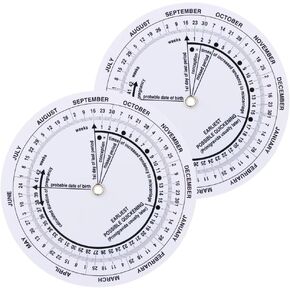 2 Pcs Pregnancy Wheel, Pregnant Due Date Calculator