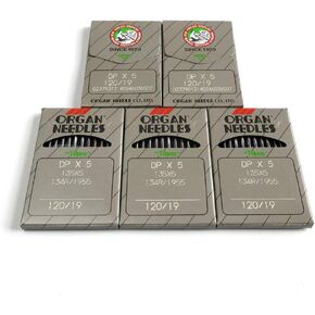 evernice 50 Organ 135X5 Dpx5 134R Sy1955 Sewing Machine Needles for Juki Brother (Singer 12 / Metric 80)