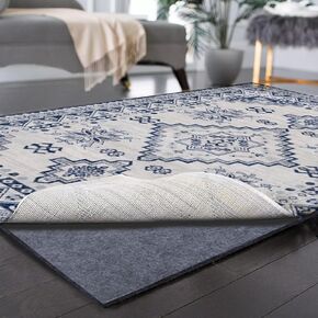 Waterproof Rug Pad, 8x10 Ft Extra Large Area Rug Non-Slip Carpet Pad, Non-Slip Felt Rug Pads for All Floors, Felt Pad for Under Area Rugs Hardwood Floors, Keeps Carpets in Place Soft and Safe