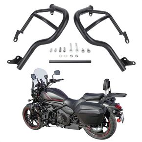 دراجة نارية الطريق السريع محرك الحرس تحطم القضبان الإطار السقوط الوفير خزان الغاز حماة لكاواساكي فولكان S 650 VN650 EN650 2015-2022 مات الأسود in Kuwait