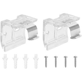 1" 25mm Cordless Shade Bracket 2 Pcs PVC Cordless Honeycomb Cellular & Pleated Shades Brackets Cordless Head Rail Fits Holder