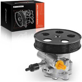 A-Premium Power Steering Pump, with Pulley, Compatible with Audi A4/A4 Quattro 2005 2006 2007 2008 2009, 2.0L, Replace # 8E0-145-153-D, 8E0-145-153-J