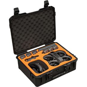 Hard Case for DJI Avata 2 Drone Accessories, Heavy Waterpoof Carrying Case Bag for DJI Avata 2 Fly More Combo with Goggles 3/RC Motion 3/FPV Remote Controller 3, Batteries &Charging Hub[CASE ONLY]