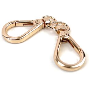 10 Pcs Heavy Duty Swivel Lobster Claw Clasps 3/8 Inch Gold Push Gate Snap Hooks Trigger Clips for Handbag Purse Keychain