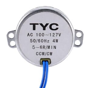 AUNMAS Synchronous Motor Large Torsion, Tyj50 8 120V Foshan Shunde Tyj50 8A 50/60Hz Ac 100‑127V 5‑6RpmMin CcwCw 4W