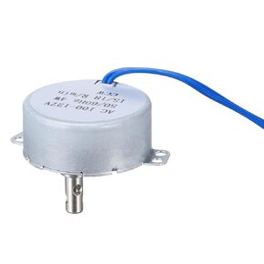 MECCANIXITY TYC-50 Small Synchronous Motor 100-127V AC 15-18RPM Shaft Rotation CW/CCW 4W Gear Motor, 1.5kgf.cm Reduction Ratio for Electric Fireplace