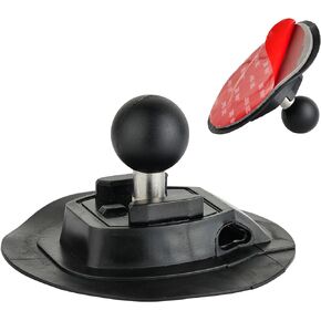 1 inch Ball Mount Adapter w/VHD Adhesive for Mounting Cameras, Smartphones on Car Dashboard, Motorcycle, Boat, Kayak, Surfboard and More