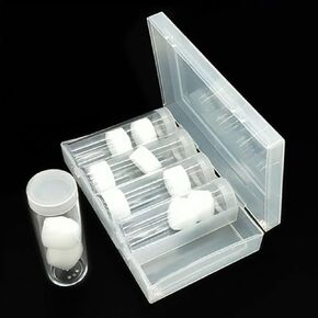Plastic Clear Coin Tube, 5 Pack Coin Storage Tubes with 1 Storage Box Coin Protective Case Coin Collection Organizer for Quarters Pennies Coin - 30mm