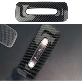 Carbon Fiber Interior Rear Roof Reading Light Lamp Cover Trim Accessories for Toyota Tundra 2022+
