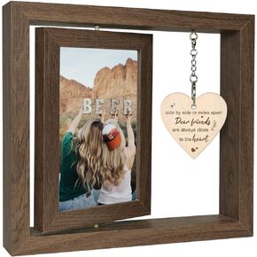 Good Friends Are Like Stars - You Don't Always See Them - But You Know They're Always There Best Friend Picture Frame Gifts for Women Besties BFF, Best Friend Birthday Gifts Going Away Gifts