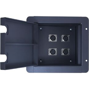 Pro Audio Recessed Stage in Floor Pocket Box Black