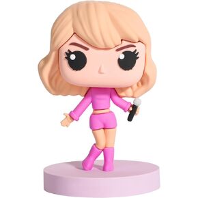 American Singer Doll,Cute Girl Doll, Singer Model,epoxy Resin Material,Realistic Expressions,Bright Colors,Beautiful Beauty Ornaments Decoration (Pink)