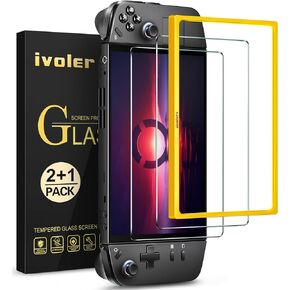 ivoler 2-Pack Updated Version Screen Protector Tempered Glass for Lenovo Legion Go Gaming Handheld 8.8 inch 2023 with [Alignment Frame], Transparent HD Clear Anti-Scratch for Lenovo Legion Go