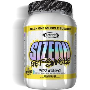 Gaspari Nutrition SizeOn، تركيبة الأحماض الأمينية والكرياتين الهجينة أثناء التمرين، زيادة حجم العضلات وتعافي العضلات (3.59 رطل، مبرد العنب)