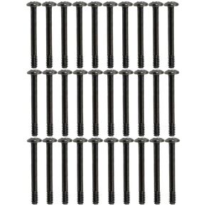30PCS Computer Case Fan Part Desktop Computer Power Supply Fan Long Screw Black Radiator Fan Screw for Water Cooling Exhaust Fan Fixing