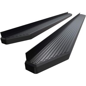 HD Ridez Flat Style Running Board Black Compatible with Chevy Colorado GMC Canyon 2015-2024 Extended Cab (Nerf Bar Side Steps Side Bars)