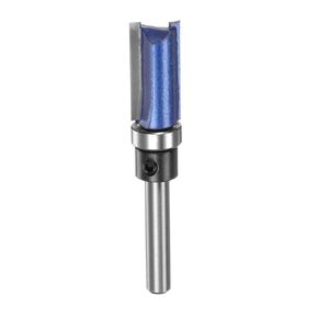 Pattern Flush Trim Router Bit 1/4" Shank 1" Cutting Length 1/2" Cutting Dia with Top Bearings Straight Precise Cutting Woodworking Milling Cutter Tool for Trimming