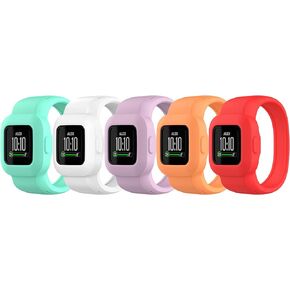Band for Garmin Vivofit Jr. 3, Soft Silicone Replacement Watch Band Strap for Garmin Vivofit Jr. 3 Fitness Tracker, Small, Large (No Tracker)