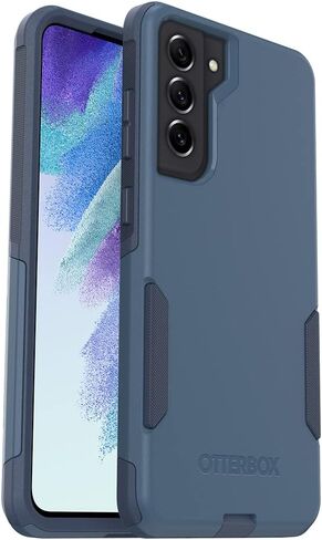 حافظة OtterBox Galaxy S21 FE 5G (فقط) من سلسلة Commuter - سوداء، نحيفة ومتينة، مناسبة للجيب، مع حماية للمنافذ in Kuwait