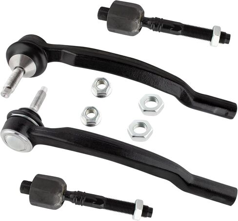 4 PCS Inner and Outer Tie Rod End Kit EV800283, ES800858, ES800857 for Volvo V70 2001-2002 (X/C ONLY),for Volvo XC70 2003-2007 All Models,for Volvo XC90 2003-2014 All Models in Saudi Arabia
