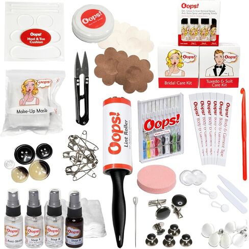 Oops! Wedding Day Emergency - Brides, Groom, Wedding Party - Day of Event Emergency - Garment Repairs, Fixes & Cleaning Solutions - Prevents Wardrobe Malfunction - Perfect Shower Gift in Saudi Arabia