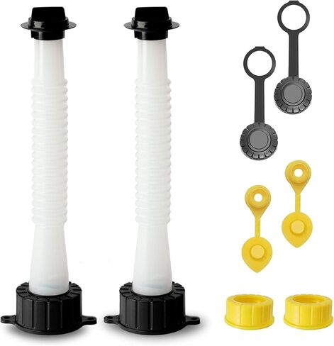 مجموعة استبدال علب الغاز العالمية من Super Spout، متوافقة مع العلب، وBlitz، وScepter، وفوهات علب الغاز ذات الطراز القديم لعلب الغاز البلاستيكية سعة 5 جالون، قطعتان in Kuwait