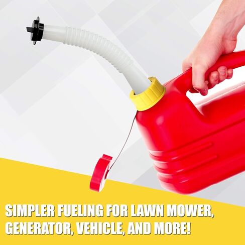 مجموعة استبدال علب الغاز العالمية من Super Spout، متوافقة مع العلب، وBlitz، وScepter، وفوهات علب الغاز ذات الطراز القديم لعلب الغاز البلاستيكية سعة 5 جالون، قطعتان in Kuwait