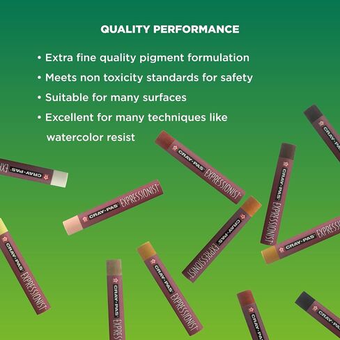 SAKURA Cray-Pas Expressionist Multi-Cultural Oil Pastel Set - Soft Oil Pastels for Artists - 12 Colors in Saudi Arabia