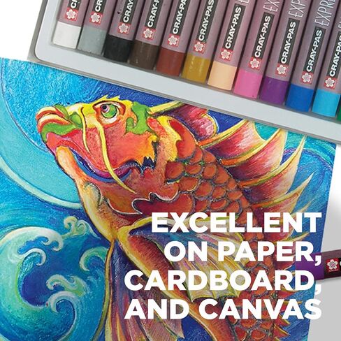 SAKURA Cray-Pas Expressionist Multi-Cultural Oil Pastel Set - Soft Oil Pastels for Artists - 12 Colors in Saudi Arabia