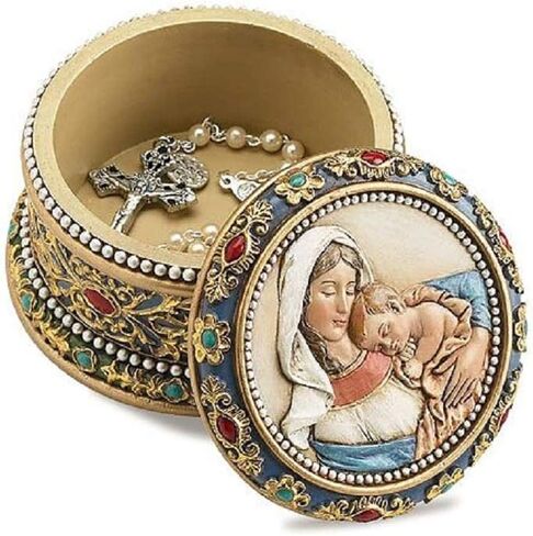 Autom 2" H Ave Maria Rosary Box in Saudi Arabia