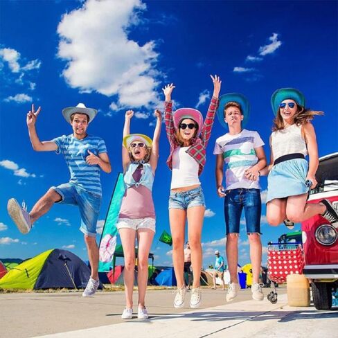 قبعة رعاة البقر نيون لامعة متلألئة قبعة رعاة البقر الغربية لراعي البقر الغربي تحت عنوان قبعة زي الحفلات in Kuwait