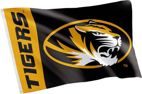 Desert Cactus University of Missouri Flag Tigers MU Mizzou Flags Banners 100% Polyester Indoor Outdoor 3x5 (Team Name) in Saudi Arabia