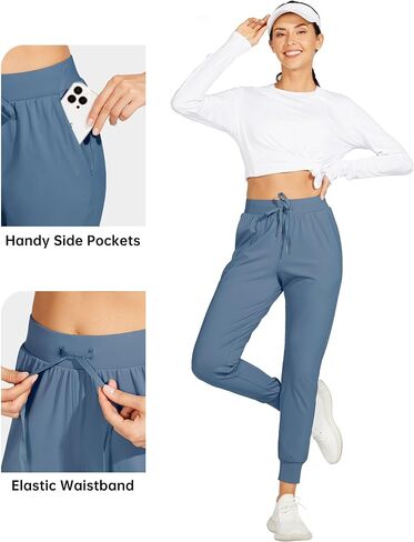 Willit Women's Joggers Pants Lightweight Athletic Sweatpants with Pockets Running Workout Casual Tapered Pants in Saudi Arabia