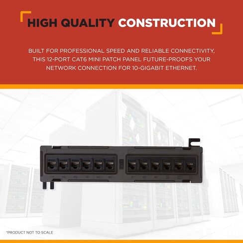 Buyer's Point 24 Port Cat6 RJ45 Patch Panel | Built for Rack or Wall Mount Cable Management w/Punch Down Tool, Server Compatible with Cat 3/4/5/5e/6 — 1 Pack in Saudi Arabia