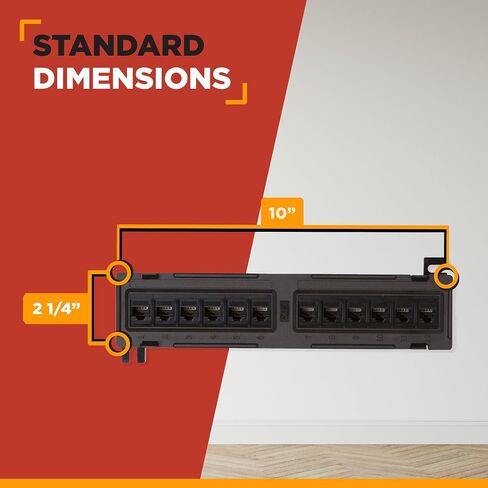 Buyer's Point 24 Port Cat6 RJ45 Patch Panel | Built for Rack or Wall Mount Cable Management w/Punch Down Tool, Server Compatible with Cat 3/4/5/5e/6 — 1 Pack in Saudi Arabia