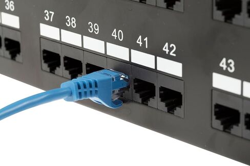 CAT6 Ethernet Snagless UTP Cable For PC TV Router Printer Switches Hubs IP Camera Gaming Consoles Access Points PVC Jacket (CM), 7ft Blue, Pure Copper Patch Cord - Lifetime Wty in Saudi Arabia