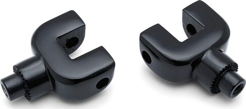 Kuryakyn 8927 Motorcycle Foot Control: Splined Male Mount Peg Adapters for Passenger Footpegs and Floorboards: Indian, Victory Motorcycles, Gloss Black, 1 Pair in Saudi Arabia