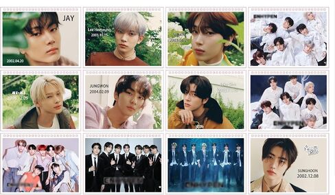 تقويم مكتبي جديد لمجموعة K-pop-Idol الكورية 2024-12 تقويم سطح المكتب الشهري لـ ENHYPEN%، يمتد من يناير 2024 إلى ديسمبر 2024، 21.5 * 19.5 سم، هدية لابنة المعجبين in Saudi Arabia