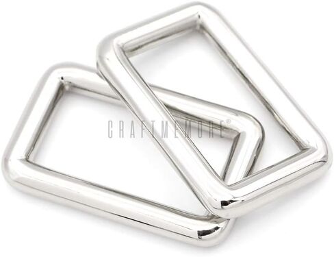 CRAFTMEMORE 1 Inch Rectangle Rings Buckle Metal Round Rectangular Loop for Bag Belt Strap Quality Finish SCLP 6pcs in Saudi Arabia
