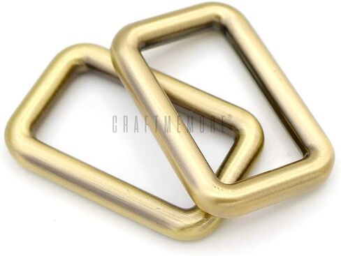 CRAFTMEMORE 1 Inch Rectangle Rings Buckle Metal Round Rectangular Loop for Bag Belt Strap Quality Finish SCLP 6pcs in Saudi Arabia