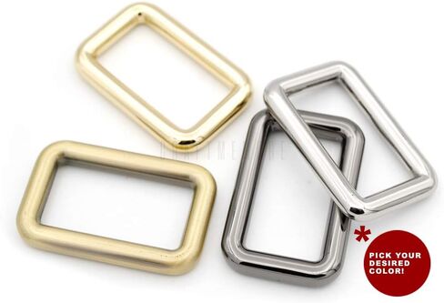 CRAFTMEMORE 1 Inch Rectangle Rings Buckle Metal Round Rectangular Loop for Bag Belt Strap Quality Finish SCLP 6pcs in Saudi Arabia