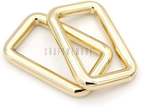 CRAFTMEMORE 1 Inch Rectangle Rings Buckle Metal Round Rectangular Loop for Bag Belt Strap Quality Finish SCLP 6pcs in Saudi Arabia