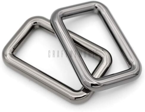CRAFTMEMORE 1 Inch Rectangle Rings Buckle Metal Round Rectangular Loop for Bag Belt Strap Quality Finish SCLP 6pcs in Saudi Arabia