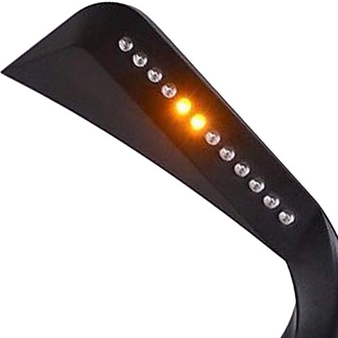 AXE Mirrors LED Sequential Turn Signals Indicator for Harley-Davidson FLHT Bad Boy Dyna Sportster Softail (Chrome) in Saudi Arabia