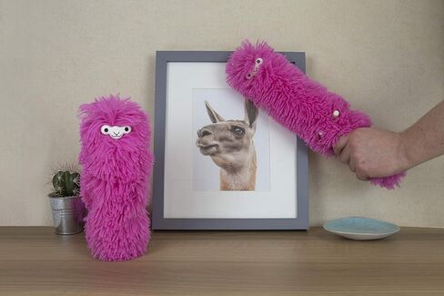 Gift Republic Fuzzy Pink Llama Duster, - GR450039 in Saudi Arabia
