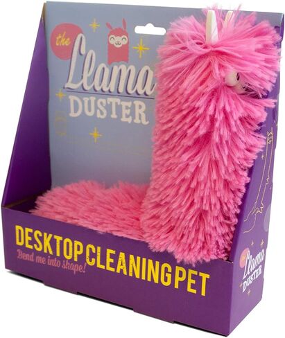 Gift Republic Fuzzy Pink Llama Duster, - GR450039 in Saudi Arabia
