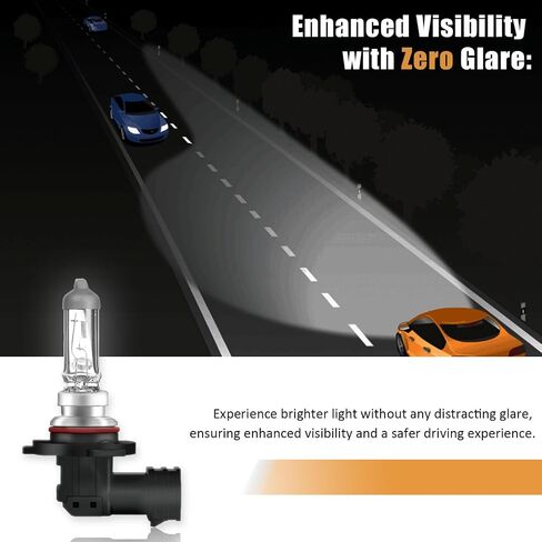 9006 HB4 12V 51W Car HeadLight Bulbs, Halogen Bulb Clear Quartz Glass Auto Light Lamp, Auto HB4 9006 Super Car Headlight Bulbs Fog Lamp Bulbs HB4 9006 51W Extra White halogen bulb(2PCS) in Saudi Arabia