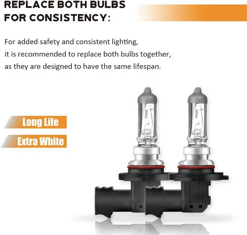 9006 HB4 12V 51W Car HeadLight Bulbs, Halogen Bulb Clear Quartz Glass Auto Light Lamp, Auto HB4 9006 Super Car Headlight Bulbs Fog Lamp Bulbs HB4 9006 51W Extra White halogen bulb(2PCS) in Saudi Arabia